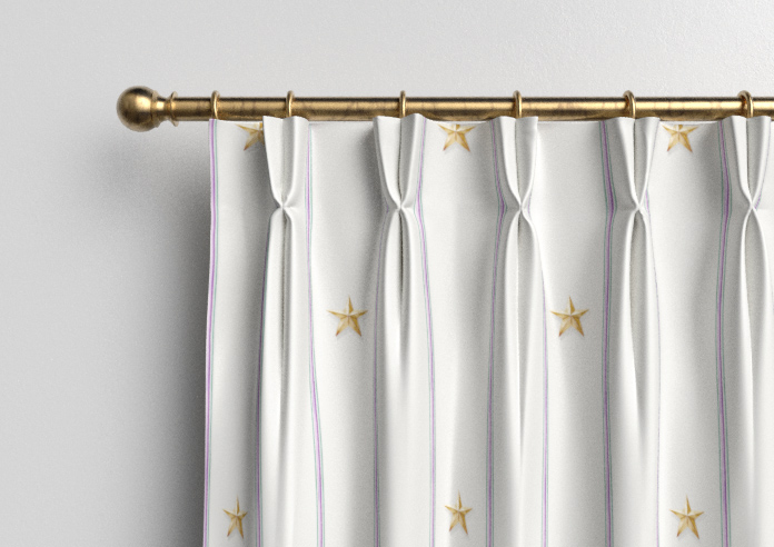 Merrily, Merry Stripy Violet - Made to Measure Curtains - Image 10